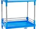 Carrello di stoccaggio Classic Trolley 2-shelf Utility Beau ty Carrello con Silent rotolam...