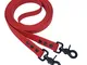 Collar & Leash C&L - Redini chiusi in BioThane® da 19 mm, 2,25 m, colore: rosso, RD522