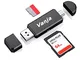 Vanja Lettore Schede SD/Micro SD, Adattatore Micro USB OTG e Lettore di Lchede USB 2.0 TF...