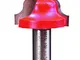 Gamma Zinken Professional Tools 910 Fresa a Profilo Semplice Tipo 8, Rosso