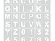 Dtoterul Stencil per Lettere Dell'alfabeto 36 Pezzi Stencil con Numeri e Lettere Dell'alfa...