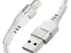 Syncwire Cavo Lightning Nylon [6.6ft 2m] - [Certificato Apple MFi] Cavo USB-Lightning per...