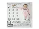 Puntello della Foto Blanket Newborn mensile Milestone fondale Infant puntello della Foto C...