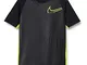 Nike Cr7 B Nk Dry Top SS T-Shirt, Bambino, Black/Lemon Venom/Lemon Venom, M
