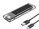 ORICO M.2 SATA SSD Enclosure USB 3.0 M.2 NGFF Adattatore Caddy per M2 B-Key o M+B Key SSD...