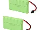 Crazepony-UK 2PCS 7.2V 700mAh Battery Pack with SM Plug for 4WD RC Car repalcement batteri...