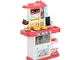 NEWCURLER Kid Pretend Gioca a Kitchen Toy, Kids Play Kitchen con luci e Suoni realistici,...