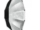 PHOTAREX Ombrello riflettente parabolico| argento / nero | diametro 140cm