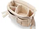 Brevi 226-005 Slex Evo Borsa Organizer, Beige Pois