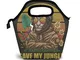 best pillow Lion Save My Jungle RetroLunch Bag Tote Bag Wide Open Insulated Cooler Bag Wat...