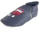 Bobux Soft Sole Train & Carriage Blu (Navy) Pelle 21-27 Mesi