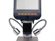 Microscopio digitale LCD 220X zoom regolabile luce video microscopio HD 1080P 4.3 pollici...