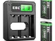 EBL 2800mAh Set Batteria Pile Caricabatterie Adatta per Xbox One, Xbox One S, Xbox One X,...