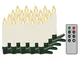 VidaXL, 20 candele a LED senza fili, funzione timer, due modalità, telecomando, candele pe...