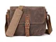 Borsa Fotografica SLR, Borsa in Tela Cerata Impermeabile Custodia per Fotocamera Vintage M...