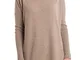 DALLE PIANE CASHMERE - Maxi Pull Misto Cashmere - Donna, Colore: Visone, Taglia: Unica