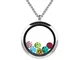 Meilanty Gioielli Acciaio Inossidabile Collana con Pendente - Floating Charm Living Memory...