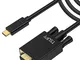 TSUPY Cavo USB C VGA 1080P 1,8m, Adattatore USB C VGA USB-C USB C a VGA a USB C to VGA Thu...