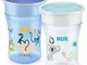 NUK Magic Cup tazza biberon | Bordo anti-rovesciamento a 360° | 8+ mesi | Senza BPA | 230...