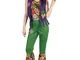 generique Costume Hippie flower Power donna S