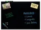 Stationery Island Lavagna Di Vetro Magnetica - 45x60cm Nero. Lavagna Memo Cancellabile Con...