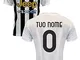 ZeroPlayer Maglia Bianconeri Personalizzabile Home 2021 2022 Replica Ufficiale (Taglia 2 4...