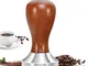 ERWEY Pressino per caffè 51mm Tamper Caffe con Base in Acciaio Inox Manico in Legno per ca...