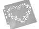 SUPVOX Stencil di Pittura a Forma di Cuore Stencil da Parete Cartolina DIY Pittura per Scr...