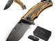 BERGKVIST K29 Titanium coltello pieghevole - coltellino tascabile 3 in 1 con frangivetro e...