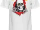 Powell-Peralta Ripper - Maglietta, Unisex - Adulto Uomo, CTMPPRIPWS, Bianco, S