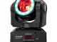 Audibax Oregon 60 - Testa Mobile per Discoteca con Anello LED - Luci LED DJ - Faretto Mobi...