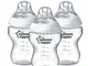 Tommee Tippee Closer to Nature Baby Bottles, Breast-Like Teat with Anti-Colic Valve, 260ml...