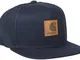 Carhartt Logo cap (6 Minimum) Berretto, Blu (Dark Navy 1C.00), Taglia Unica Uomo