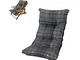 Liberoshopping Cuscino Imbottito di Ricambio per Poltrona Sdraio Relax Colore Grigio Scuro...