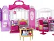 Barbie Casa Vacanze Glam, Richiudibile, con Cucina, Camera da Letto, Bagno e Tanti Accesso...