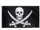 Jolly Roger Bandiera Pirata per Il Giorno di Pirata, Festa di Halloween, Festa a Tema Pira...