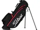 Titleist Giocatori 4, Borsa da Golf Uomo, Nero/Nero/Rosso, Taglia Unica