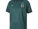 PUMA FIGC Third Shirt Replica Jr, Maglia Calcio Bambino, Ponderosa Pine/Peacoat, 128