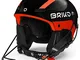 Briko (ZIOIO) Slalom, Helmet Unisex Adulti, Sh Black Orange Fluo, 60