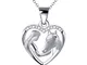 Collana ciondolo cavallo da ragazza in argento sterling 925, collana donna pendenti donna...