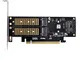 Cablecc PCI Express PCI-E 3.0 & Dual SATA a NGFF NVME MSATA M-Key B/M-Key SSD Adattatore 3...