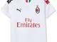 Puma AC Milan Away Replica, Maglia Calcio Unisex Bambino, Bianco White/Tango Red, 164