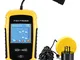 QYLT Ecoscandaglio da Pesca Cercatore di Pesci, Fish Finder LCD ad Alta Definizione,100 M...