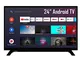 Smart TV 24 Pollici, HD Ready, LED, DVB-T2, Android, Wifi