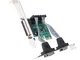 da 1 A 2 Slot PCI-E Slot per Schede di Espansione per Schede Seriali Parallele per PC Desk...