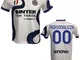 Seconda Maglia Away Calcio Inter Bianca Personalizzabile Replica Autorizzata 2021-2022 Tag...