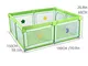 32 sq ft Verde Box Quadrato con Rete Traspirante,4 Pannelli Materasso Box Bambini per Acit...