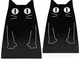 Tebery Fermalibri Gatto nero set 2 pz.