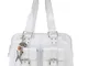 Catwalk Collection Handbags - Vera Pelle - Borsa a Spalla/Borse a Mano - Con Ciondolo a Fo...