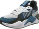 PUMA RS-X Bold, Sneaker Unisex-Adulto, Bianco White-digi-Blue Black, 42 EU